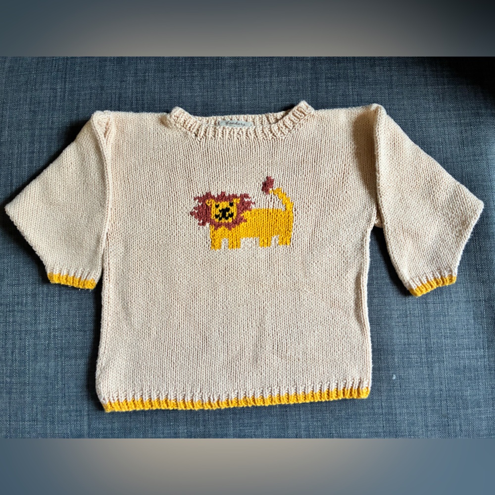 Vintage Lion Knit Sweater
